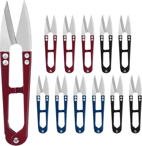UCEC 12 Packs Thread Snips for Sewing Scissors Small Crochet Scissors Thread Cutter Yarn Cutter, Sewing Snips Great for Stitch, Embroidery, Knitting, Mini DIY Supplie Colorful in Saudi Arabia