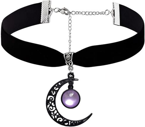 Gothic Black Velvet Goth Choker Necklace for Women,Cameo Black Choker Crow Skull Pendant Necklace Vintage Collar Skull Necklace Gothic Jewelry in Saudi Arabia