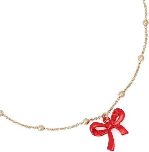 Betsey Johnson Jewelry Women's Love Spell Pearl & Bow Choker Necklace Set in Saudi Arabia