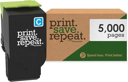 Print.Save.Repeat. Lexmark 78C1XY0 Yellow Extra High Yield Toner Cartridge for CS421, CS521, CS622, CX421, CX522, CX622, CX625 Laser Printer [5,000 Pages] in Saudi Arabia