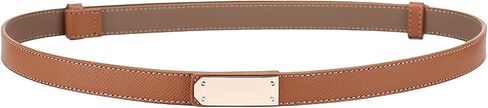 FENLDY Adjustable Thin Belts For Womens Skinny Belts For Dresses Womens Solid Color Alloy Snap-On Belts For Jeans in Saudi Arabia