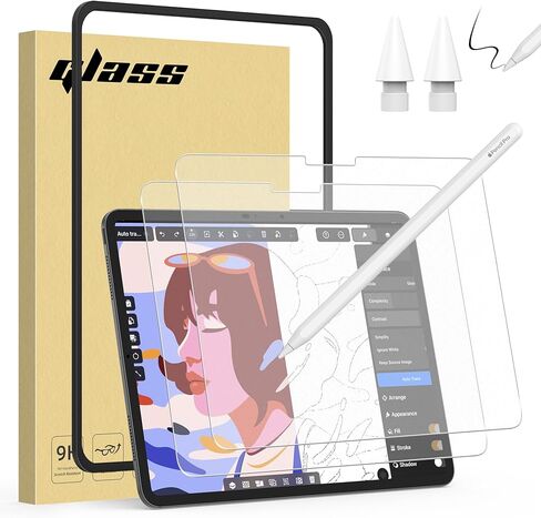 واقي شاشة للخصوصية من WYQLTD لجهاز iPad Pro 13 بوصة 2024، زجاج مقسى مضاد للتجسس، مضاد للخدش، خالٍ من الفقاعات، متوافق مع قلم Apple ومعرف الوجه in Kuwait