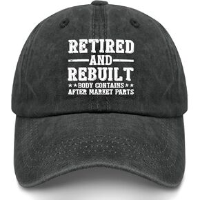 قبعة بديلة للركبة متقاعدة ومُعاد بناؤها، قبعات رجالية للأب، هدايا عيد ميلاد مضحكة للنساء in Kuwait