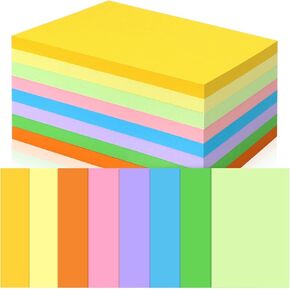 بطاقات الفهرس الملونة Tecmisse 3x5 ، 300 عدد بطاقات الفهرس المحكم ملونة وبطاقات فلاش مبطنة للدراسة وبطاقات الملاحظات الثقيلة للمكتب والمنزل والمدرسة in Kuwait