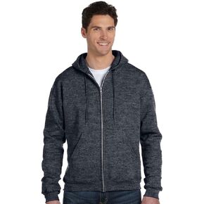 Champion Double Dry Action Fleece Full Zip Hood_Charcoal Heather_M in Saudi Arabia