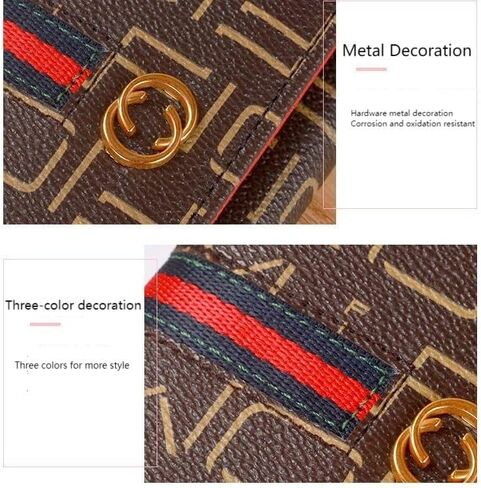 Leather Wallet for Women Slim Designer Trifold Ladies Credit Card Holder Beige in Saudi Arabia