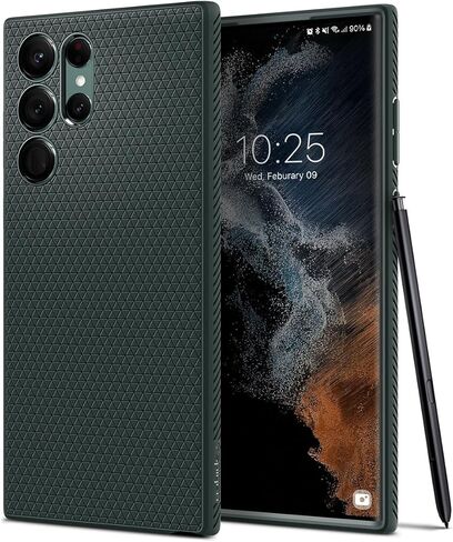 الهواء السائل Spigen المصمم لـ Samsung Galaxy S10 Plus Case (2019) - Matte Black in Kuwait