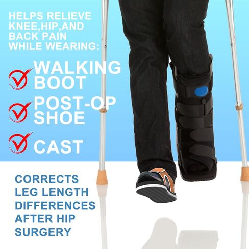 Shoe Leveler, Shoe Balancer, Shoes Lift for Walking Boot, Ultra Lightweight & Comfort Double Open Design in Saudi Arabia