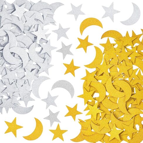 100pcs ملصقات نجمة الرغوة اللامعة ، ملصقات رغوة Gold Silver Star ، 4 أحجام من نجوم رغوة عيد الميلاد اللاصقة ، مستلزمات الزخارف الشارات للحفلات ، الهالوين ، الحرف اليدوية. in Kuwait