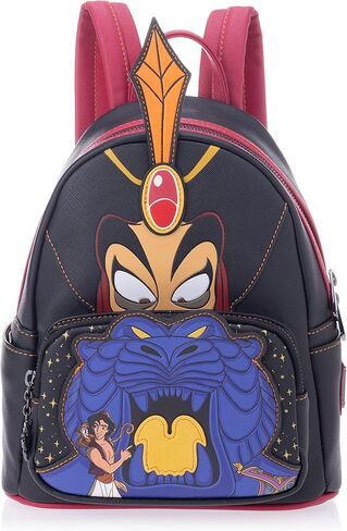 حقيبة كتف نسائية بحزام مزدوج من Loungefly Disney Jafar Villains Scene in Saudi Arabia