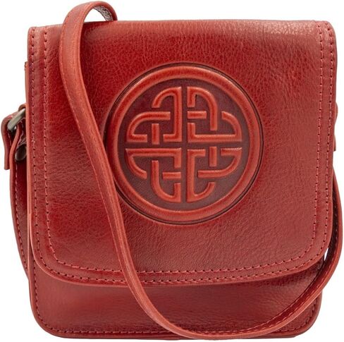 Briomhar Irish Women's Leather Shoulder Bag - Celtic Knot Design Made in Ireland in Saudi Arabia