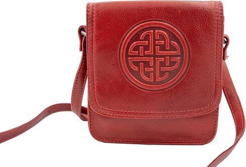 Briomhar Irish Women's Leather Shoulder Bag - Celtic Knot Design Made in Ireland in Saudi Arabia