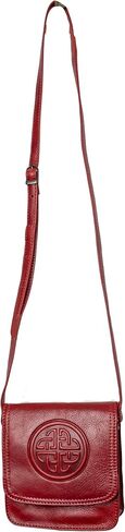 Briomhar Irish Women's Leather Shoulder Bag - Celtic Knot Design Made in Ireland in Saudi Arabia