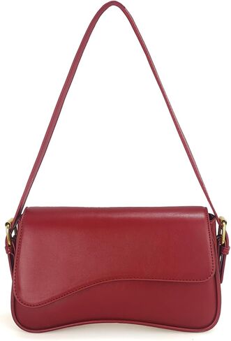 Women Saddle Shoulder Bag Y2K Trendy Vegan Leather Purse Retro Hobo Handbags Zipper Clutch with 2 Removable Strap in Saudi Arabia