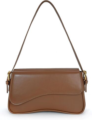 Women Saddle Shoulder Bag Y2K Trendy Vegan Leather Purse Retro Hobo Handbags Zipper Clutch with 2 Removable Strap in Saudi Arabia