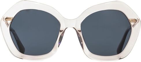 Elton John A-List نظارة شمسية نسائية مستقطبة سداسية الأسيتات ذات حافة كاملة مقاس متوسط ​​55 ملم in Kuwait