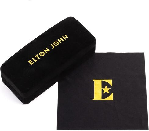 Elton John A-List نظارة شمسية نسائية مستقطبة سداسية الأسيتات ذات حافة كاملة مقاس متوسط ​​55 ملم in Kuwait