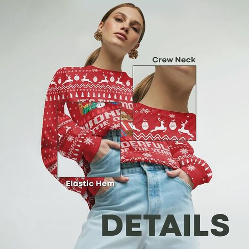 99TIMORO Cartoon Christmas Ugly Sweater, Holiday Movie Sweatshirt 2025, Crewneck Pullover For Men Women in Saudi Arabia