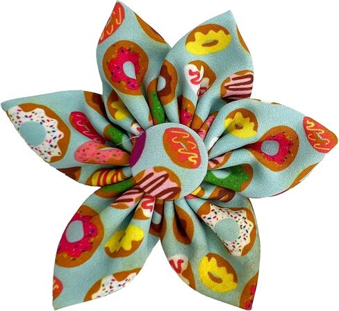 Huxley & Kent Pet Pinwheel | فحص أزرق/أخضر (صغير) | Easter Spring Collar ملحق للكلاب/القطط | مرفق طوق القوس | ملحق لطيف ومريح | H & K pinwheel للحيوانات الأليفة in Saudi Arabia
