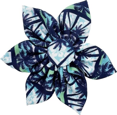Huxley & Kent Pet Pinwheel | Blue/Green Check (Small) | Easter Spring Collar Accessory for Dogs/Cats | Bow Collar Attachment | Cute, Comfortable Accessory | H&K Pinwheel for Pets in Saudi Arabia