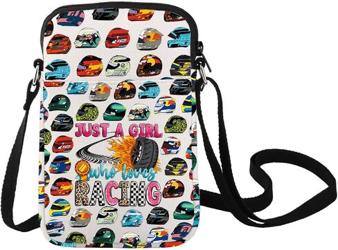 LEVLO Funny Racing Game Crossbody Bag Racing Fans Gifts Racing Lover Shoulder Bag Racing Team Merchandise in Saudi Arabia