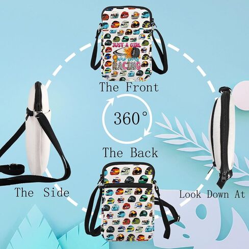 LEVLO Funny Racing Game Crossbody Bag Racing Fans Gifts Racing Lover Shoulder Bag Racing Team Merchandise in Saudi Arabia
