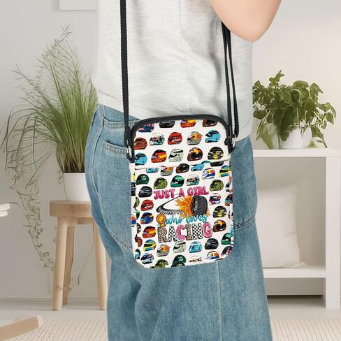 LEVLO Funny Racing Game Crossbody Bag Racing Fans Gifts Racing Lover Shoulder Bag Racing Team Merchandise in Saudi Arabia