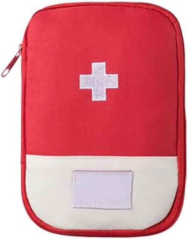 Personal Pill Dispenser,Portable Outdoor First Aid Medical Rescue Bag,Multi-Function Emergency Medicine Storage Organizer Bag,Household Supplies(Red,Small) in Saudi Arabia