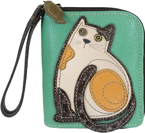 Chala Cat Zip-Around Wristlet Wallet, Cat Mom Gift Cat Lovers in Saudi Arabia