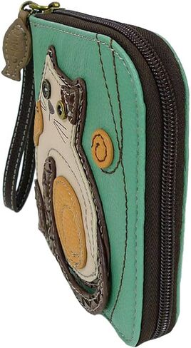 Chala Cat Zip-Around Wristlet Wallet, Cat Mom Gift Cat Lovers in Saudi Arabia