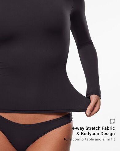 Women's Inbarely® Soft Mock Turtleneck Long Sleeve Top in Saudi Arabia
