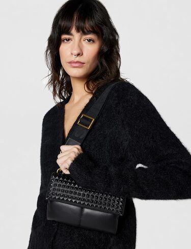 AllSaints Women's Ezra Stud Crossbody Black One Size in Saudi Arabia