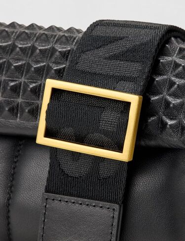 AllSaints Women's Ezra Stud Crossbody Black One Size in Saudi Arabia