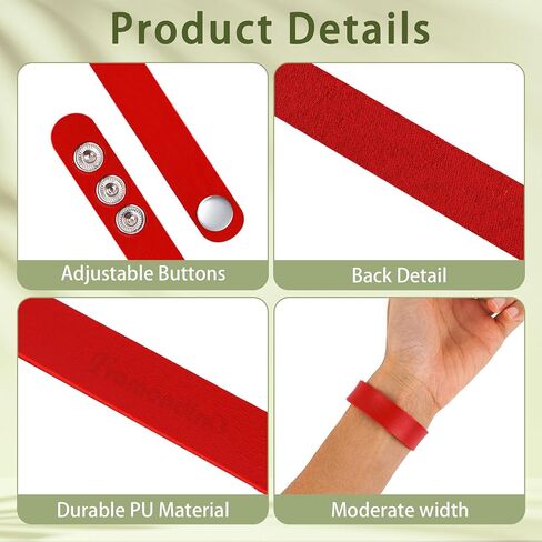 Framendino, Blank Leather Bracelets Plain Adjustable Snap Braid Engraving Bracelet for Crafts Blank Leather Cuff Bracelet DIY Craft Wristbands in Saudi Arabia
