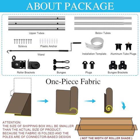 مظلات أماجينيكس الخارجية الدوارة، 220GSM HDPE خارجية بدون أسلاك للفناء، ستائر خارجية قابلة للطي لشرفة الشرفة 10 بوصة (عرض) × 8 بوصة (ارتفاع)، تصميم أعمدة مقسمة، رمادي in Kuwait
