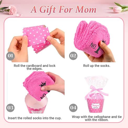 Gift Set for Mom - Mothers Day Gifts, Best Presents for Moms, Christmas Birthday Presents Socks from Daughter Son 5PCS in Saudi Arabia