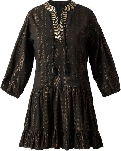 Miraclesuit Women's Swimwear Beach Ect. Jacquard Beach Dress Swimsuit Cover Up, Black, Medium in Saudi Arabia