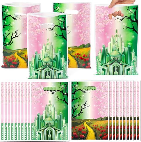 Fvhujuan Winter Party Party Favor Facs - 50pcs أكياس هدايا الثلج الأزرق ، وأكياس الأميرة Goody ، وأكياس القلعة ذات طابع القلعة للبنات عيد ميلاد استحمام الطفل in Kuwait