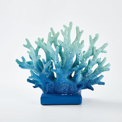 ديكور الشعاب المرجاني الأبيض الاصطناعي ، ديكورات الشعاب المرجانية البحرية للمنزل ، الديكور على الطراز البحري ، ديكور على الطاولة على الطاولة البحرية (أبيض) in Kuwait