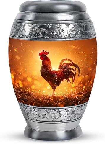 Chicken Urn - Urns for Human Ashes Adult Man - Funeral Urns for Human Adult Ashes for Women - Cremation Urns for Burial (10 inch Pack of 1) in Saudi Arabia