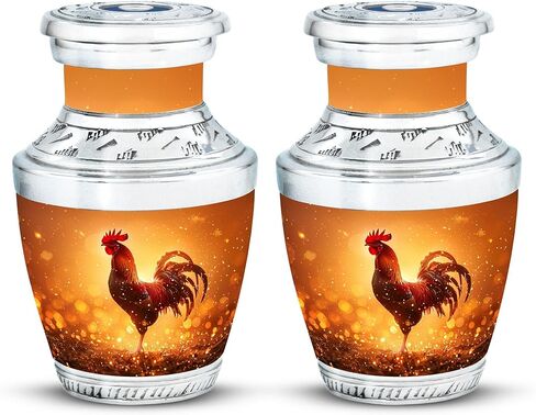 Chicken Urn - Urns for Human Ashes Adult Man - Funeral Urns for Human Adult Ashes for Women - Cremation Urns for Burial (10 inch Pack of 1) in Saudi Arabia