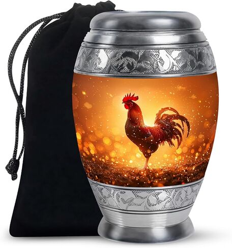 Chicken Urn - Urns for Human Ashes Adult Man - Funeral Urns for Human Adult Ashes for Women - Cremation Urns for Burial (10 inch Pack of 1) in Saudi Arabia