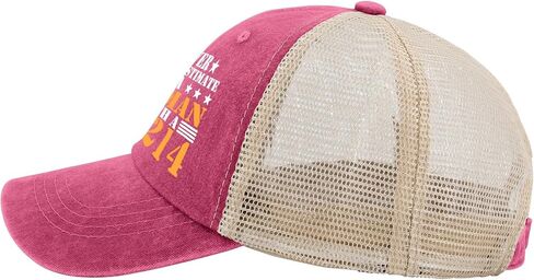 Never Underestimate A Woman with A Dd-214 Hat Women Cap Mens Trucker Hats Gifts for Daughter Hiking Hats in Saudi Arabia