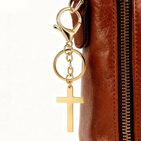 Gold Cross Keychain Jesus Keychains Catholic Keychains Cross Accessories God Keychain Religious Gifts Christian Gift in Saudi Arabia