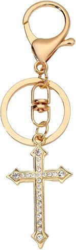 Gold Cross Keychain Jesus Keychains Catholic Keychains Cross Accessories God Keychain Religious Gifts Christian Gift in Saudi Arabia