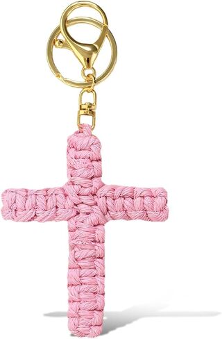 Gold Cross Keychain Jesus Keychains Catholic Keychains Cross Accessories God Keychain Religious Gifts Christian Gift in Saudi Arabia
