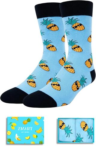 Zmart Funny Gifts for Men - Pineapple Avocado Socks for Teens, Popcorn Sushi Sauce Socks in Saudi Arabia