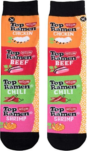 Odd Sox، Top Ramen Soup، جوارب الطاقم المبتكرة، Funny Silly Cool in Kuwait