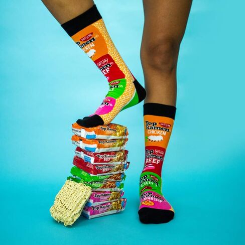 Odd Sox، Top Ramen Soup، جوارب الطاقم المبتكرة، Funny Silly Cool in Kuwait
