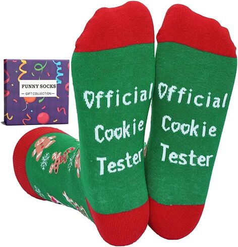 Christmas Socks for Women Men Funny Novelty Xmas Stocking Stuffers Crew Unisex Crazy Cotton Socks in Saudi Arabia